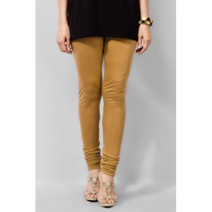 Women's Khaki Viscose Women Churidaar Tights. MVC-06